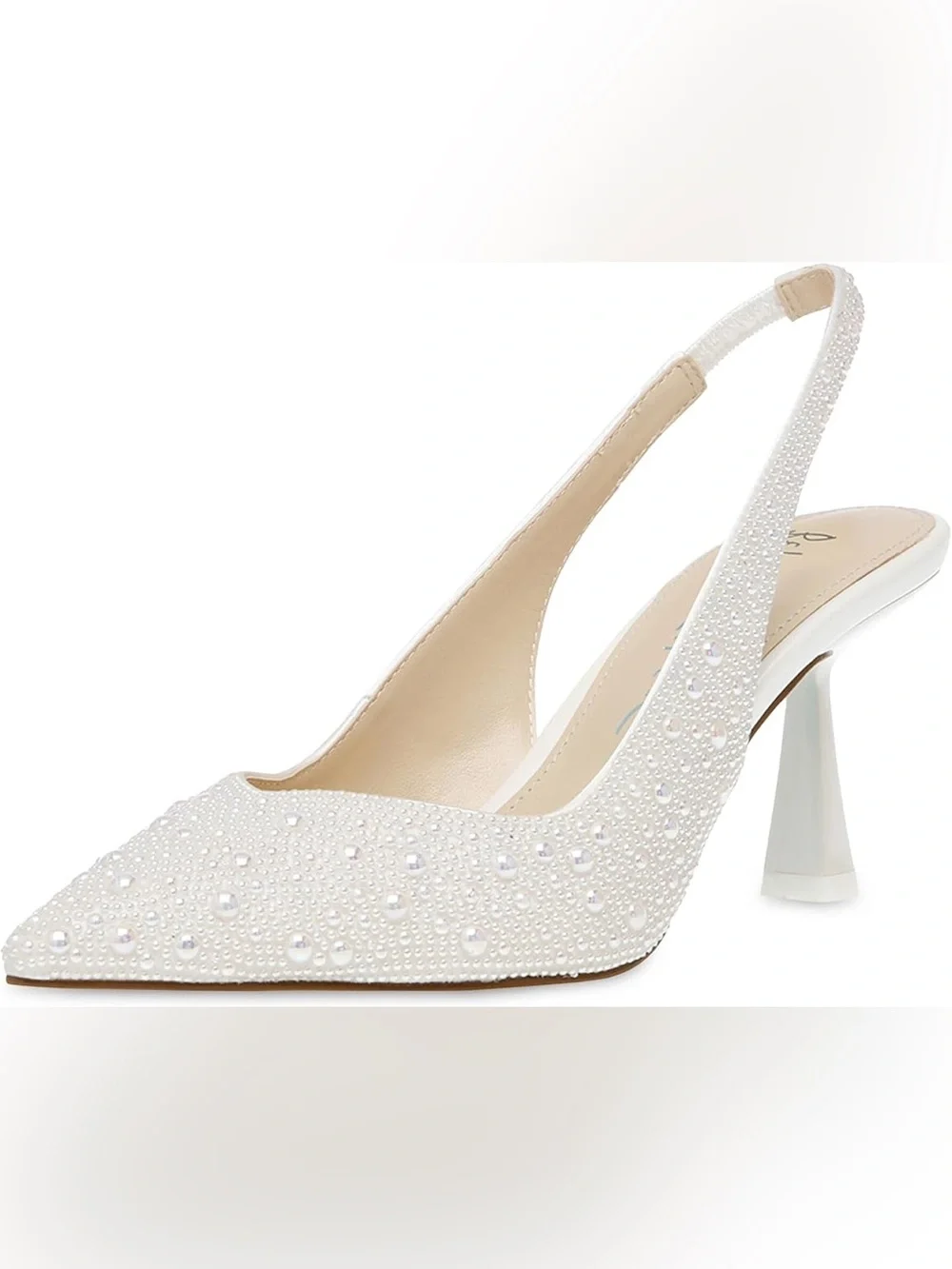 Betsey Johnson Clark Ivory Slingback Heels - Picture 4 of 5